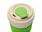 Стакан с пшеничным волокном с силиконовой манжетой и клапаном на крышке, зеленое яблоко с логотипом в Самаре заказать по выгодной цене в кибермаркете AvroraStore