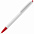 Ручка шариковая Tick, белая с зеленым с логотипом в Самаре заказать по выгодной цене в кибермаркете AvroraStore