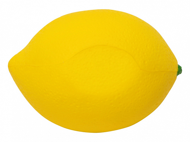 Антистресс Лимон, желтый с логотипом в Самаре заказать по выгодной цене в кибермаркете AvroraStore
