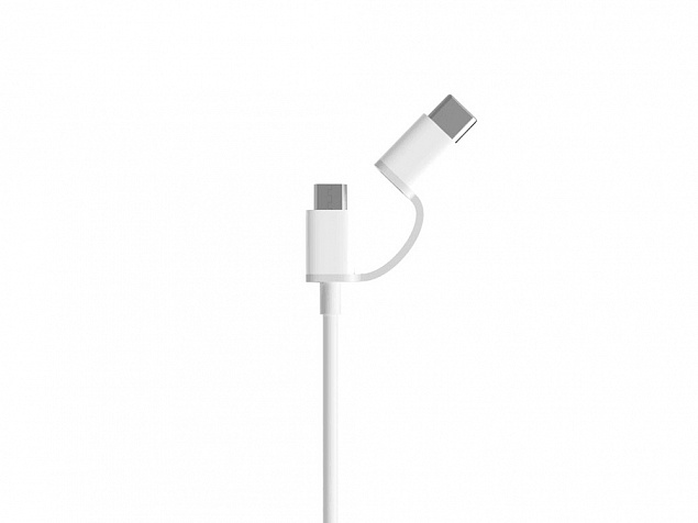 Кабель «Mi 2-in-1 USB Cable Micro-USB to Type C», 30 см с логотипом в Самаре заказать по выгодной цене в кибермаркете AvroraStore