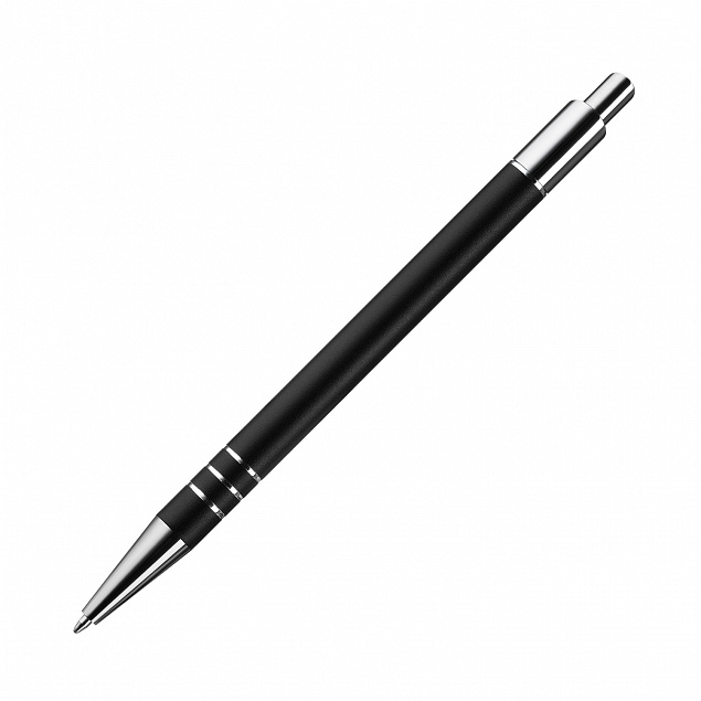 Шариковая ручка City, черная с логотипом в Самаре заказать по выгодной цене в кибермаркете AvroraStore
