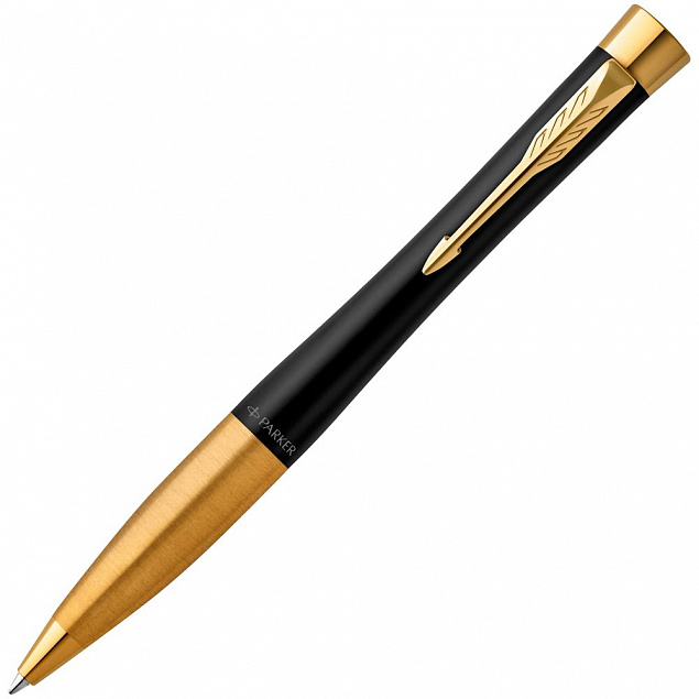 Ручка шариковая Parker Urban Twist Black GT с логотипом в Самаре заказать по выгодной цене в кибермаркете AvroraStore