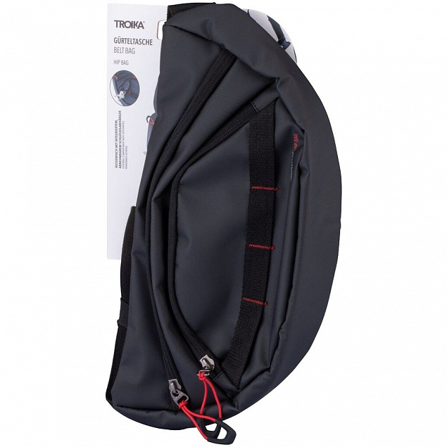 Поясная сумка Hip Bag, черная с логотипом в Самаре заказать по выгодной цене в кибермаркете AvroraStore