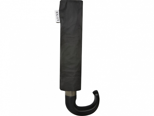 Montebello 21-дюймовый складной зонт с автоматическим открытием/закрытием и изогнутой ручкой, черный с логотипом в Самаре заказать по выгодной цене в кибермаркете AvroraStore