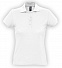 Рубашка поло женская PASSION 170, белая с логотипом в Самаре заказать по выгодной цене в кибермаркете AvroraStore