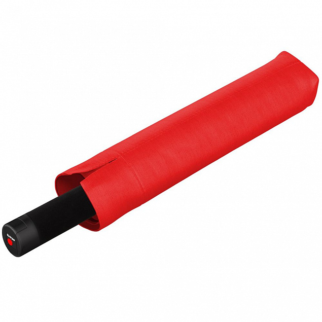 Складной зонт U.090, красный с логотипом в Самаре заказать по выгодной цене в кибермаркете AvroraStore