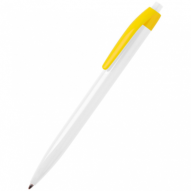 Ручка шариковая Pim - Желтый KK с логотипом в Самаре заказать по выгодной цене в кибермаркете AvroraStore