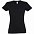 Футболка женская Imperial Women 190, черная с логотипом в Самаре заказать по выгодной цене в кибермаркете AvroraStore