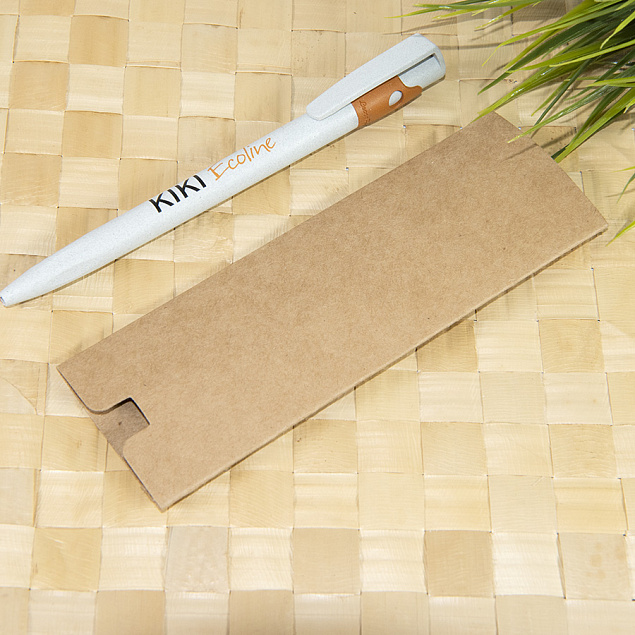 Футляр для одной ручки RUDY, картон, натуральный с логотипом в Самаре заказать по выгодной цене в кибермаркете AvroraStore