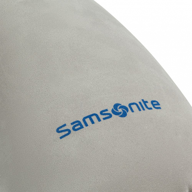 Надувная подушка Global TA с подголовником, серая с логотипом в Самаре заказать по выгодной цене в кибермаркете AvroraStore