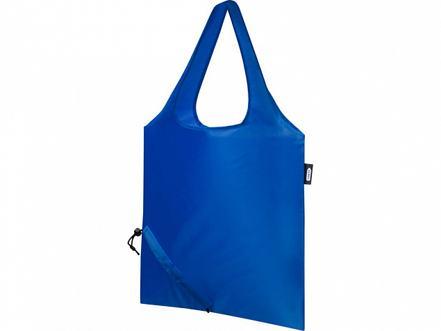 Складная эко-сумка Sabia из вторичного ПЭТ, ярко-синий с логотипом в Самаре заказать по выгодной цене в кибермаркете AvroraStore