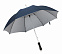 Зонт-трость из стекловолокна JOKER, темно-синий, серебристый с логотипом в Самаре заказать по выгодной цене в кибермаркете AvroraStore