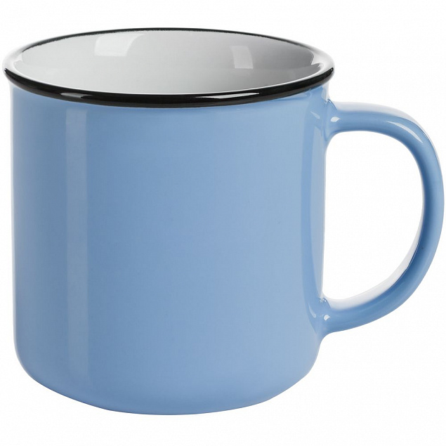 Кружка Dacha, голубая с логотипом в Самаре заказать по выгодной цене в кибермаркете AvroraStore