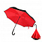 Зонт-трость механический  Chaplin, черно-красный-S с логотипом в Самаре заказать по выгодной цене в кибермаркете AvroraStore