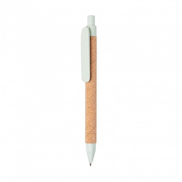 Эко-ручка Write, зеленый с логотипом в Самаре заказать по выгодной цене в кибермаркете AvroraStore