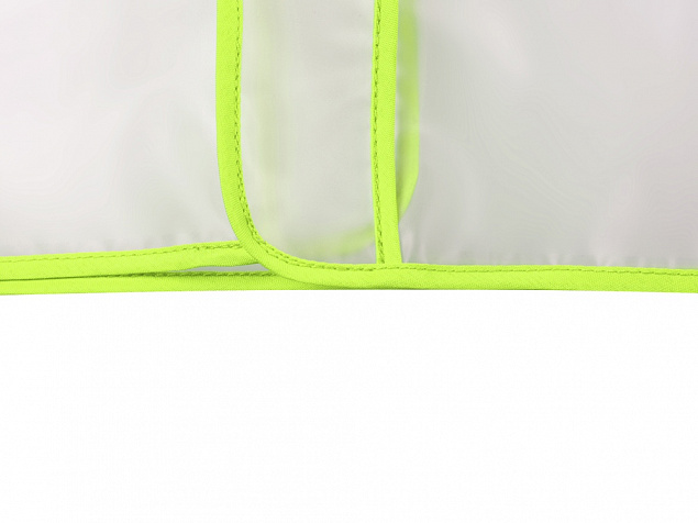 Дождевик Providence, прозрачный/зеленый с чехлом с логотипом в Самаре заказать по выгодной цене в кибермаркете AvroraStore