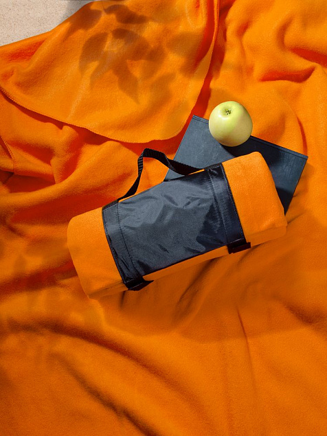 Дорожный плед Voyager, оранжевый с логотипом в Самаре заказать по выгодной цене в кибермаркете AvroraStore