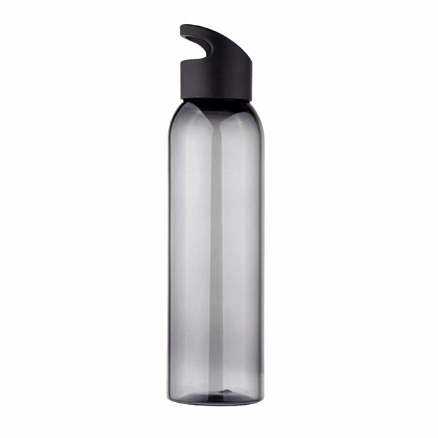 Бутылка пластиковая для воды Sportes, черная-S с логотипом в Самаре заказать по выгодной цене в кибермаркете AvroraStore