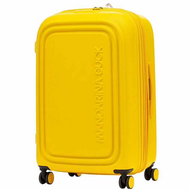 Чемодан Logoduck M, желтый с логотипом в Самаре заказать по выгодной цене в кибермаркете AvroraStore