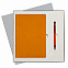 Подарочный набор Portobello/Sky оранжевый (Ежедневник недат А5, Ручка) беж. ложемент с логотипом в Самаре заказать по выгодной цене в кибермаркете AvroraStore