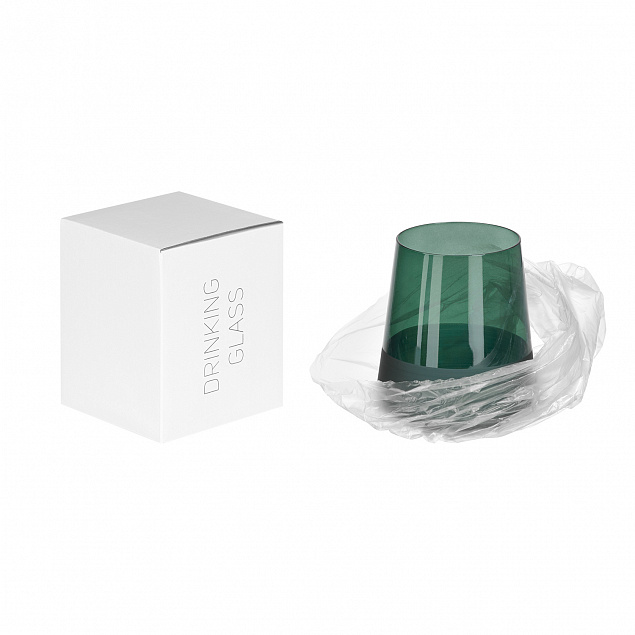 Стакан для воды, Emerald, 380 ml, зеленый с логотипом в Самаре заказать по выгодной цене в кибермаркете AvroraStore