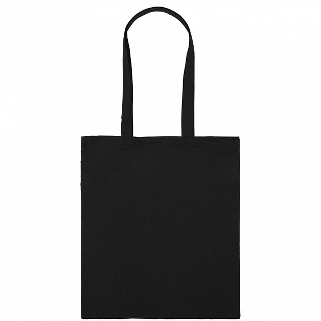 Холщовая сумка Basic 105, черная с логотипом в Самаре заказать по выгодной цене в кибермаркете AvroraStore