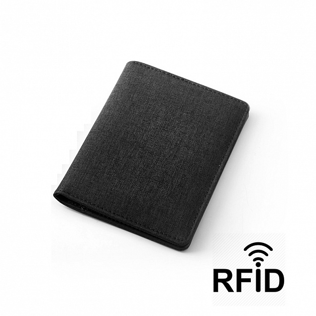 Обложка для паспорта и кредиток с RFID - защитой от считывания данных с логотипом в Самаре заказать по выгодной цене в кибермаркете AvroraStore