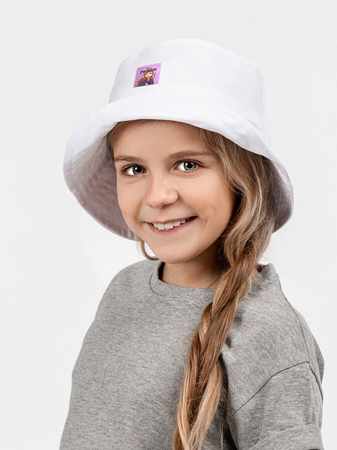 Панама детская Anna, белая с логотипом в Самаре заказать по выгодной цене в кибермаркете AvroraStore