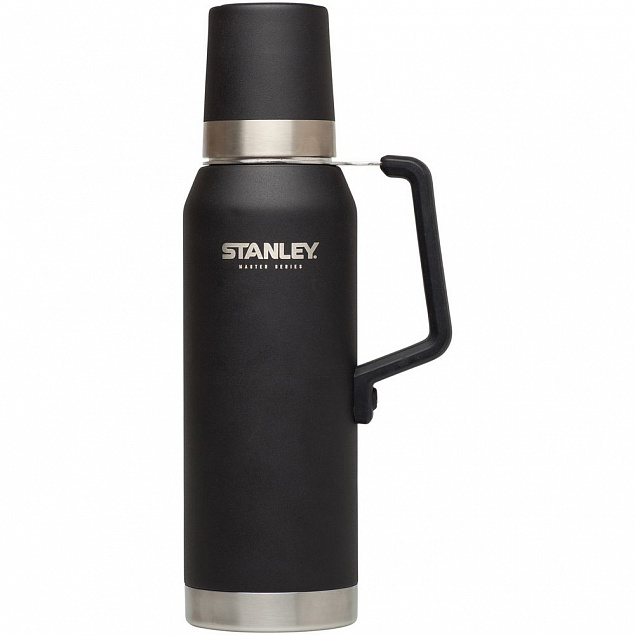 Термос Stanley Master 1300, черный с логотипом в Самаре заказать по выгодной цене в кибермаркете AvroraStore