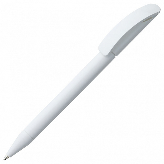 Ручка шариковая Prodir DS3 TPP, белая с логотипом в Самаре заказать по выгодной цене в кибермаркете AvroraStore