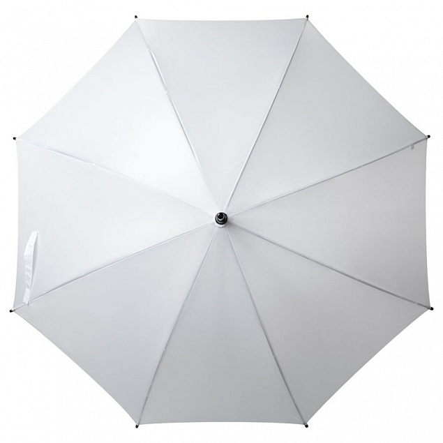 Зонт-трость Standard, белый с логотипом в Самаре заказать по выгодной цене в кибермаркете AvroraStore