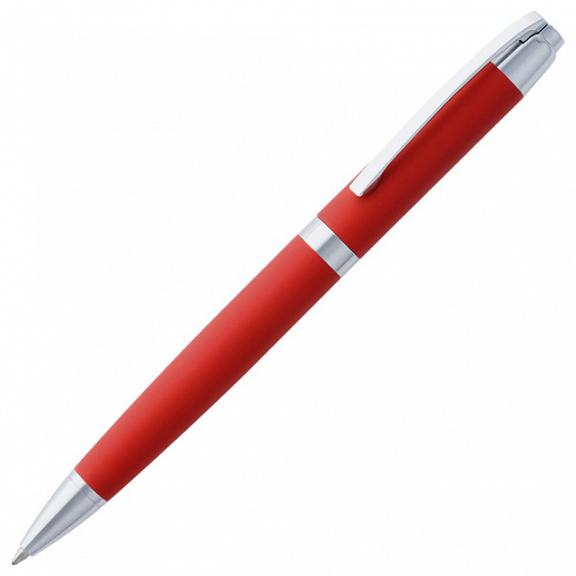 Ручка шариковая Razzo Chrome, красная с логотипом в Самаре заказать по выгодной цене в кибермаркете AvroraStore