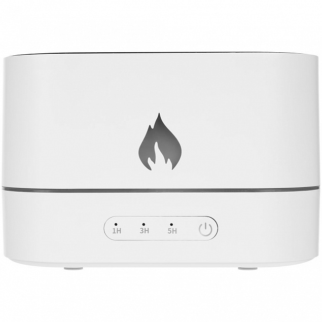 Увлажнитель-ароматизатор с имитацией пламени Fuego, белый с логотипом в Самаре заказать по выгодной цене в кибермаркете AvroraStore