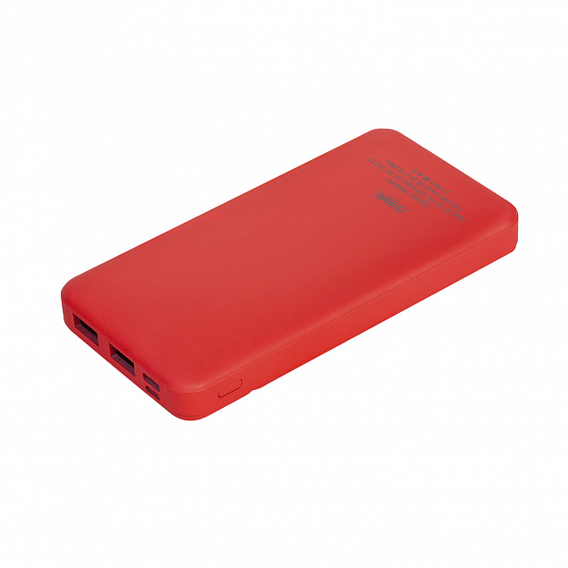 Внешний аккумулятор, Skyline Plus, 10000 mAh, красный с логотипом в Самаре заказать по выгодной цене в кибермаркете AvroraStore