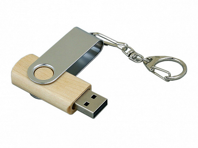 USB 2.0- флешка промо на 8 Гб с поворотным механизмом с логотипом в Самаре заказать по выгодной цене в кибермаркете AvroraStore