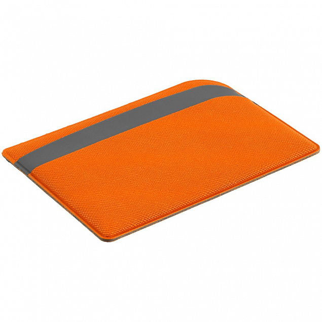 Чехол для карточек Dual, оранжевый с логотипом в Самаре заказать по выгодной цене в кибермаркете AvroraStore