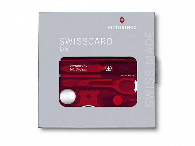 Швейцарская карточка «SwissCard Lite», 13 функций с логотипом в Самаре заказать по выгодной цене в кибермаркете AvroraStore