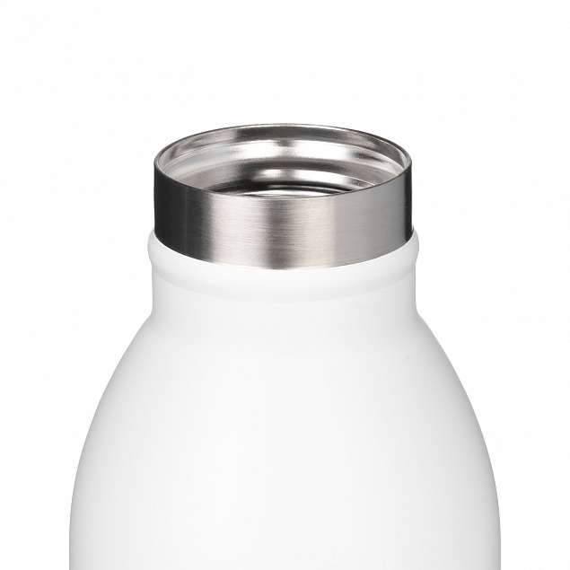 Термобутылка вакуумная герметичная Amore, белая с логотипом в Самаре заказать по выгодной цене в кибермаркете AvroraStore