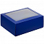 Коробка с окном InSight, синяя с логотипом в Самаре заказать по выгодной цене в кибермаркете AvroraStore