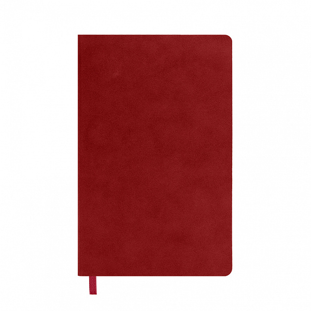 Бизнес-блокнот ALFI, A5, красный, мягкая обложка, в линейку с логотипом в Самаре заказать по выгодной цене в кибермаркете AvroraStore