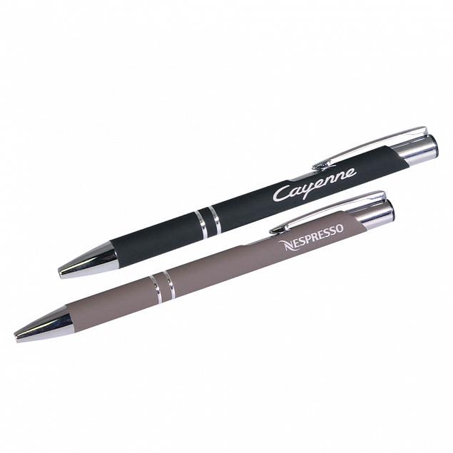 Шариковая ручка Alpha, серебряная с логотипом в Самаре заказать по выгодной цене в кибермаркете AvroraStore