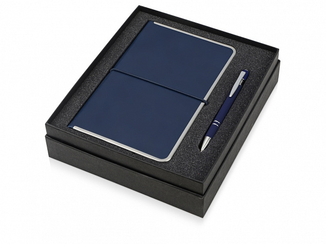 Подарочный набор «Silver Sway» с ручкой и блокнотом А5 с логотипом в Самаре заказать по выгодной цене в кибермаркете AvroraStore