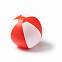 Мяч надувной SAONA, Белый/Красный с логотипом в Самаре заказать по выгодной цене в кибермаркете AvroraStore