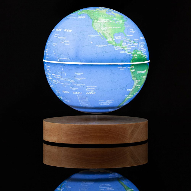 Левитирующий глобус GeograFly с логотипом в Самаре заказать по выгодной цене в кибермаркете AvroraStore