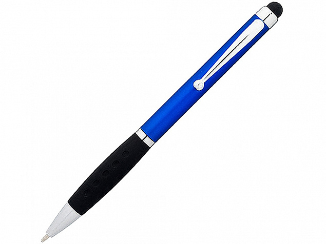 Ручка-стилус шариковая Ziggy черные чернила, синий/черный с логотипом в Самаре заказать по выгодной цене в кибермаркете AvroraStore