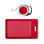 Чехол для пропуска с ретрактором Dorset, красный с логотипом в Самаре заказать по выгодной цене в кибермаркете AvroraStore