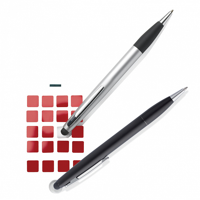Ручка-стилус Touch 2 в 1, черный с логотипом в Самаре заказать по выгодной цене в кибермаркете AvroraStore