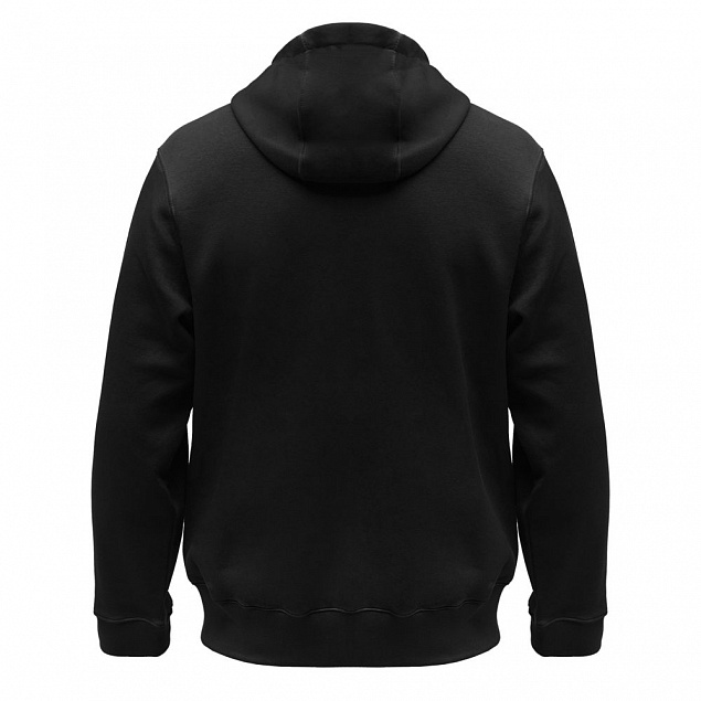 Толстовка мужская Hooded Full Zip черная с логотипом в Самаре заказать по выгодной цене в кибермаркете AvroraStore
