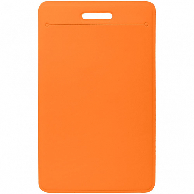Чехол для пропуска с ретрактором Dorset, оранжевый с логотипом в Самаре заказать по выгодной цене в кибермаркете AvroraStore