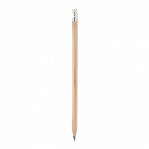Натуральный карандаш с ластиком с логотипом в Самаре заказать по выгодной цене в кибермаркете AvroraStore